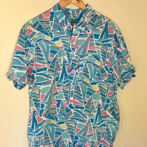 Chubbies Men's Sailboat Colorful Polo Shirt